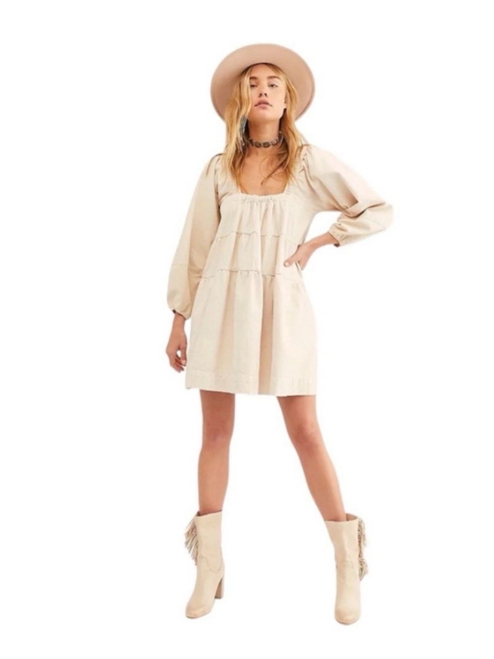 FREE PEOPLE Lou Jean Medium Babydoll Dress